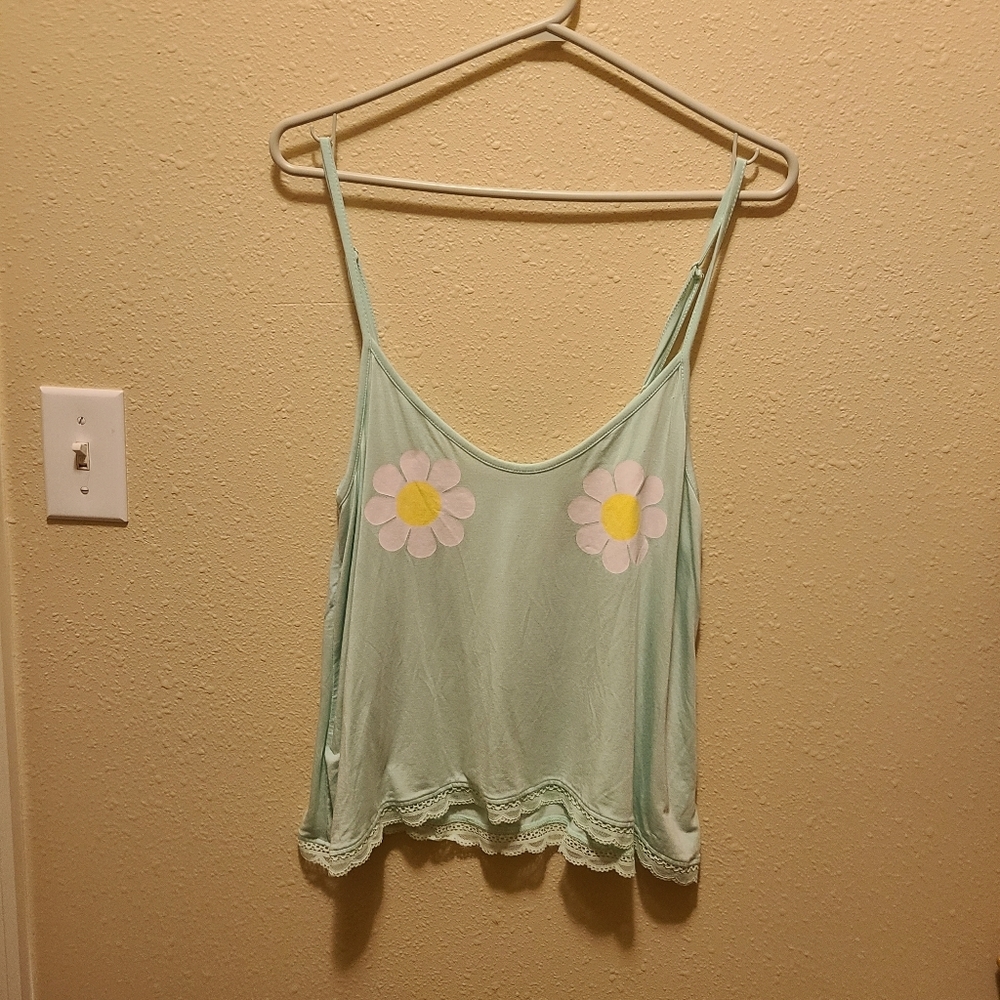 Wildfox Intimates daisy cropped sleep top